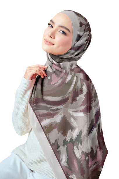 Printed Chiffon Crepe Scarf