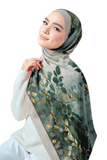 Floral Printed Chiffon Crepe Scarf