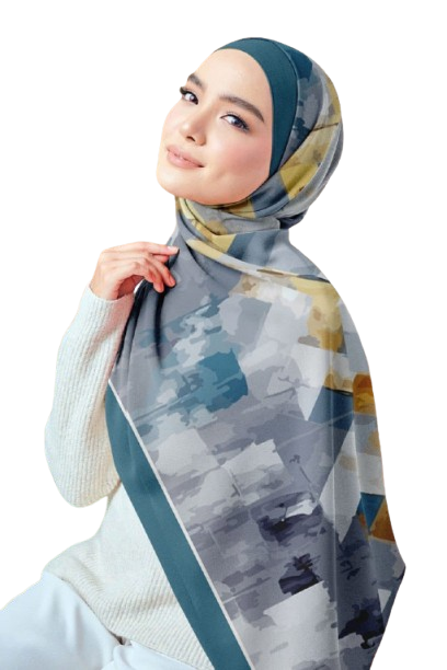 Printed Chiffon Crepe Scarf