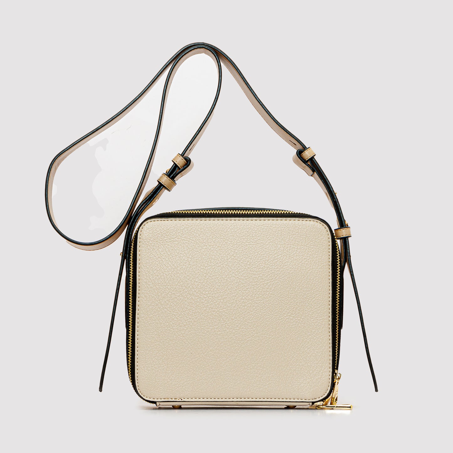 Square Shaped Leather Cross Bag