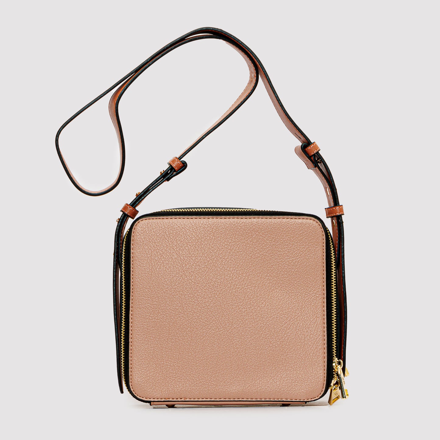 Square Shaped Leather Cross Bag