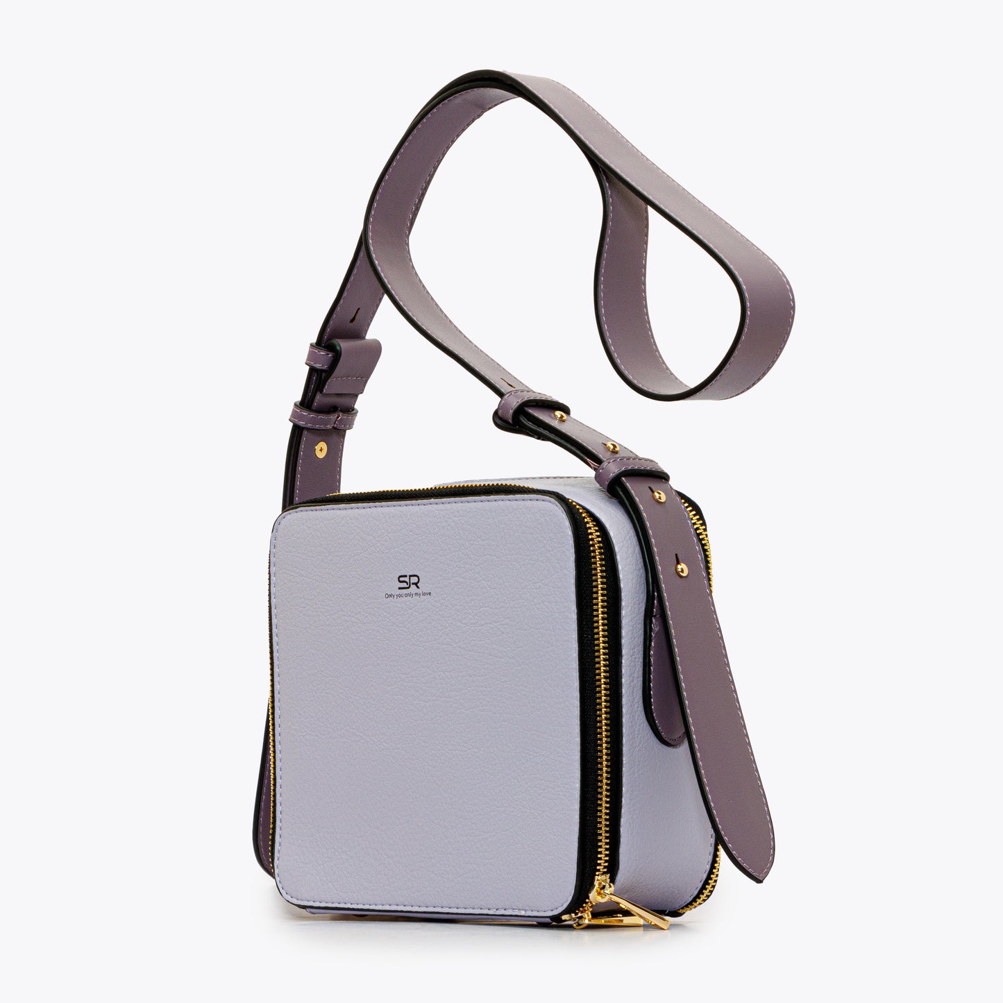 Square Shaped Leather Cross Bag