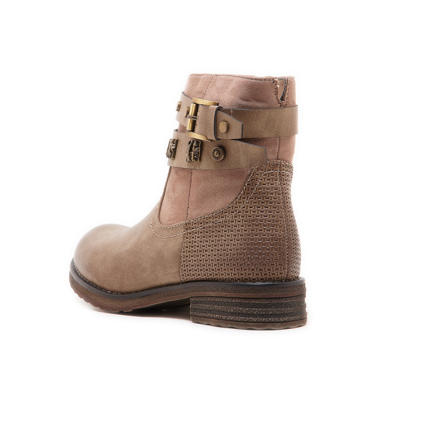 Shoeroom Round Buckle Ankle Boot