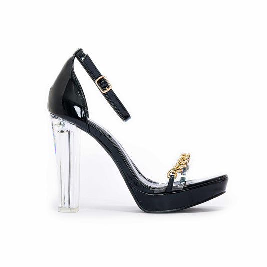 Shoeroom Elegant Clear Heeled Sandal