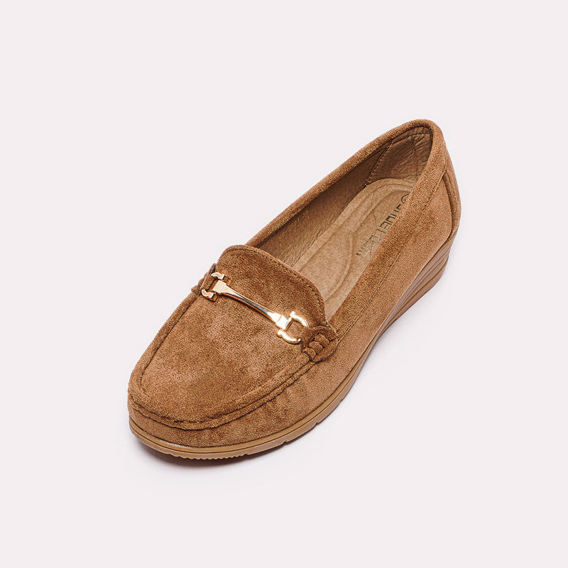 Suede Moccasin Shoes with Flat Heel