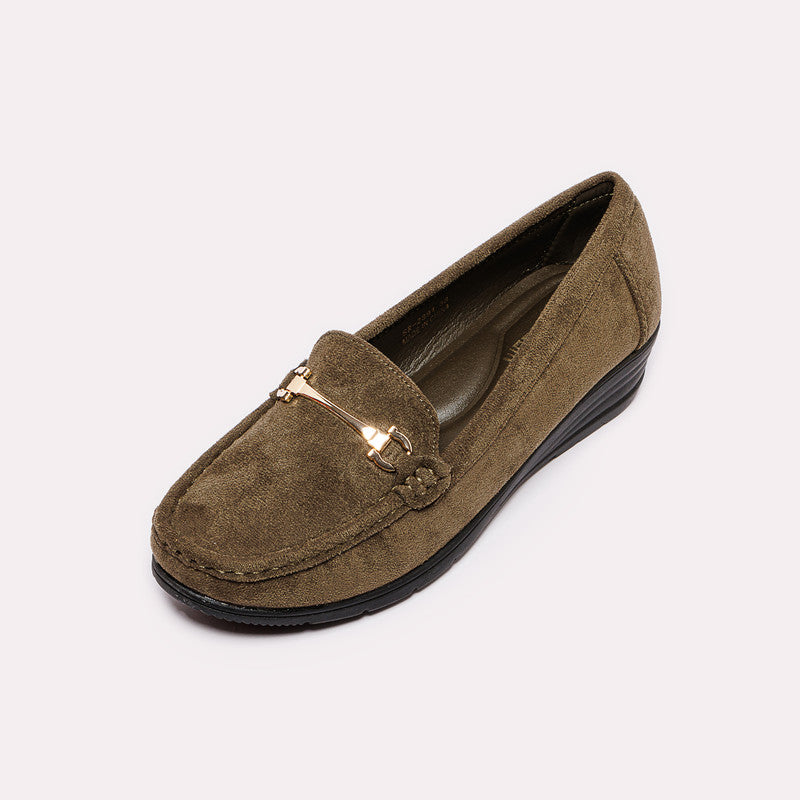 Suede Moccasin Shoes with Flat Heel