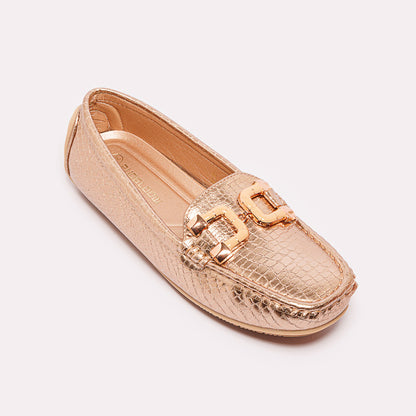 Shiny Flocked Leather Flat Shoes