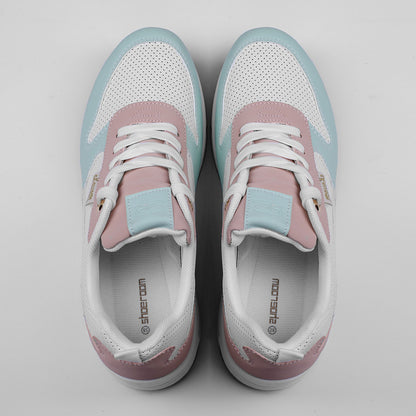 سنيكرز ثلاثي الألوان برباط