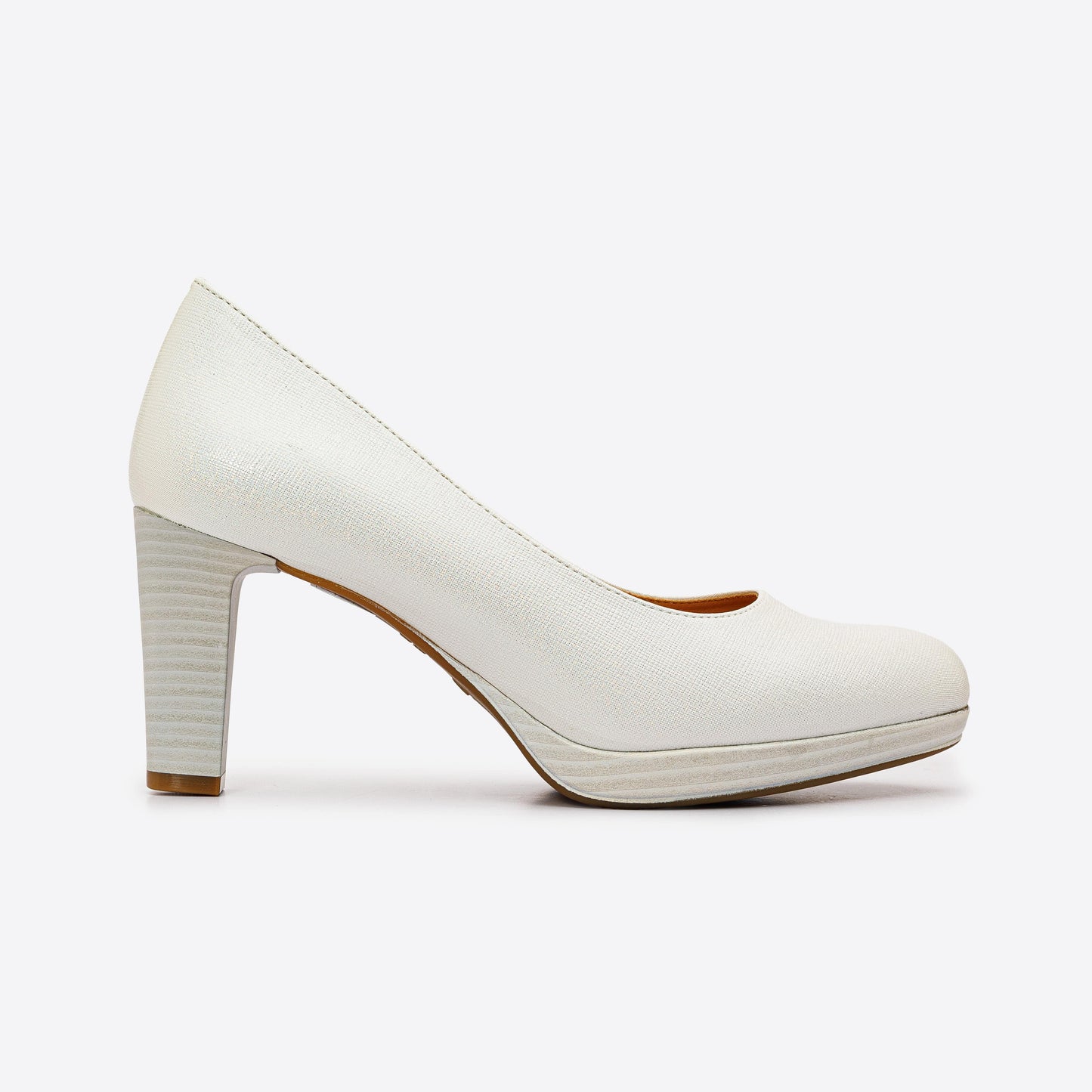 Comfy Heel Leather Pumps