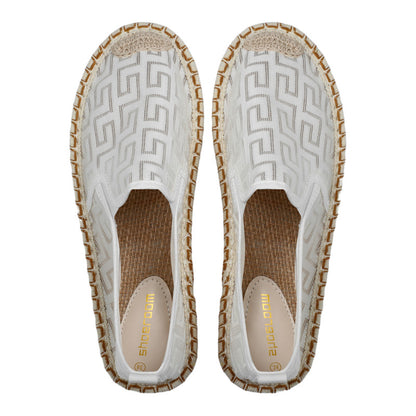 Self-Patterned Ballerina Shoes