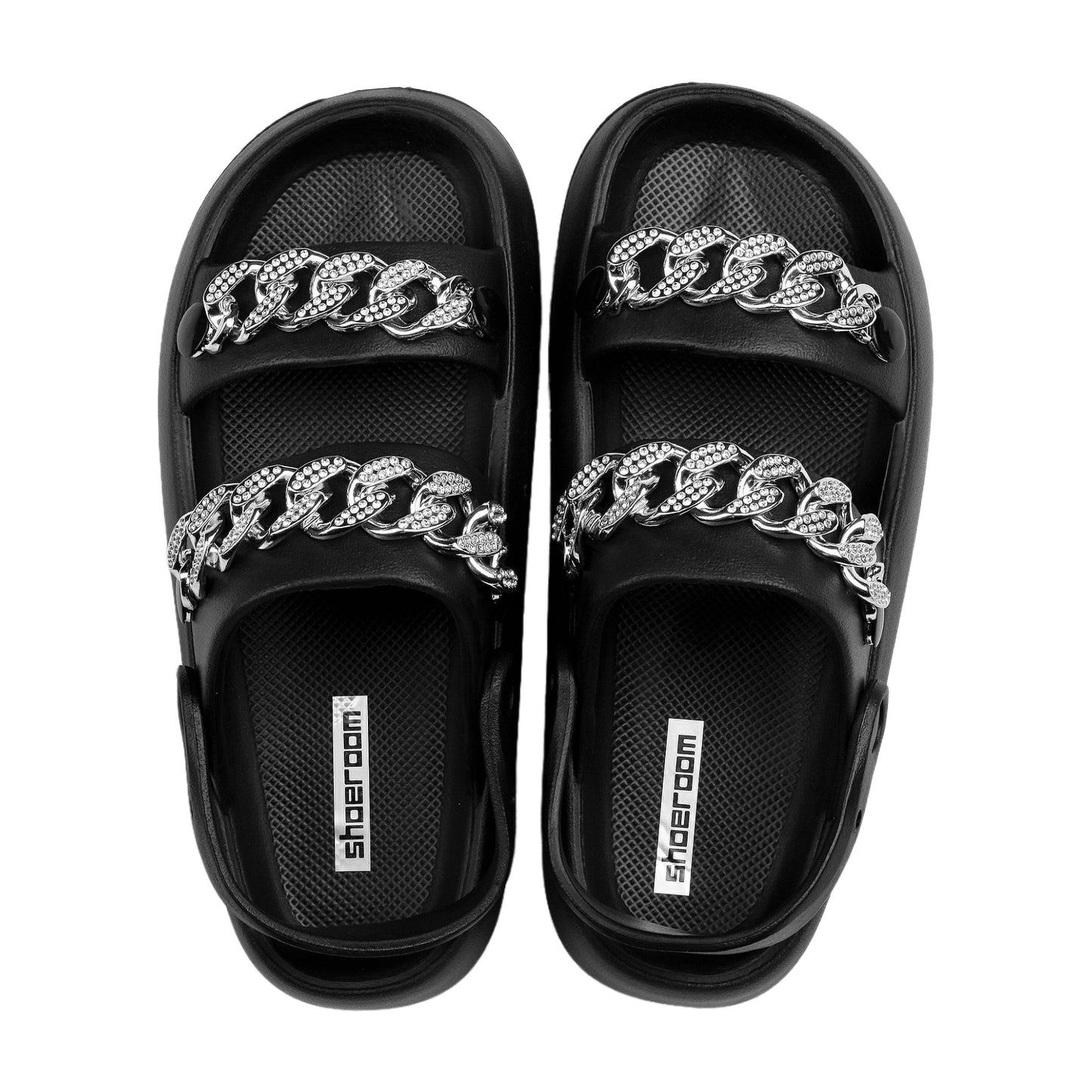 Upper Chain Open Toe Cap Slipper