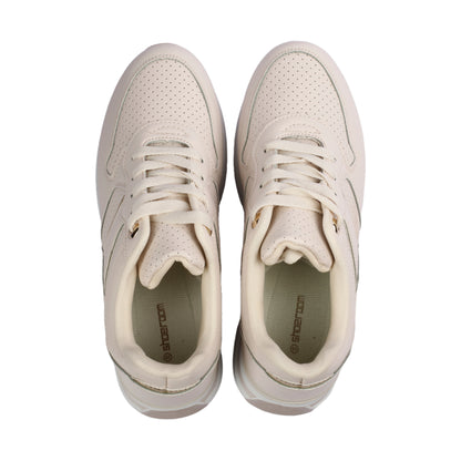 Sleek Perforated Leather Sneakers