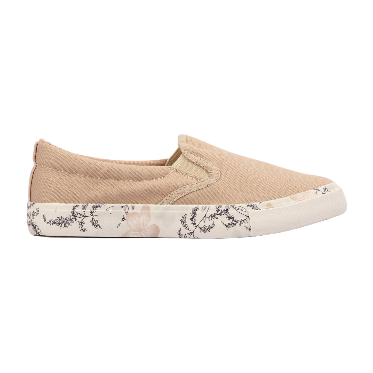 Floral Sole Flat Shoes