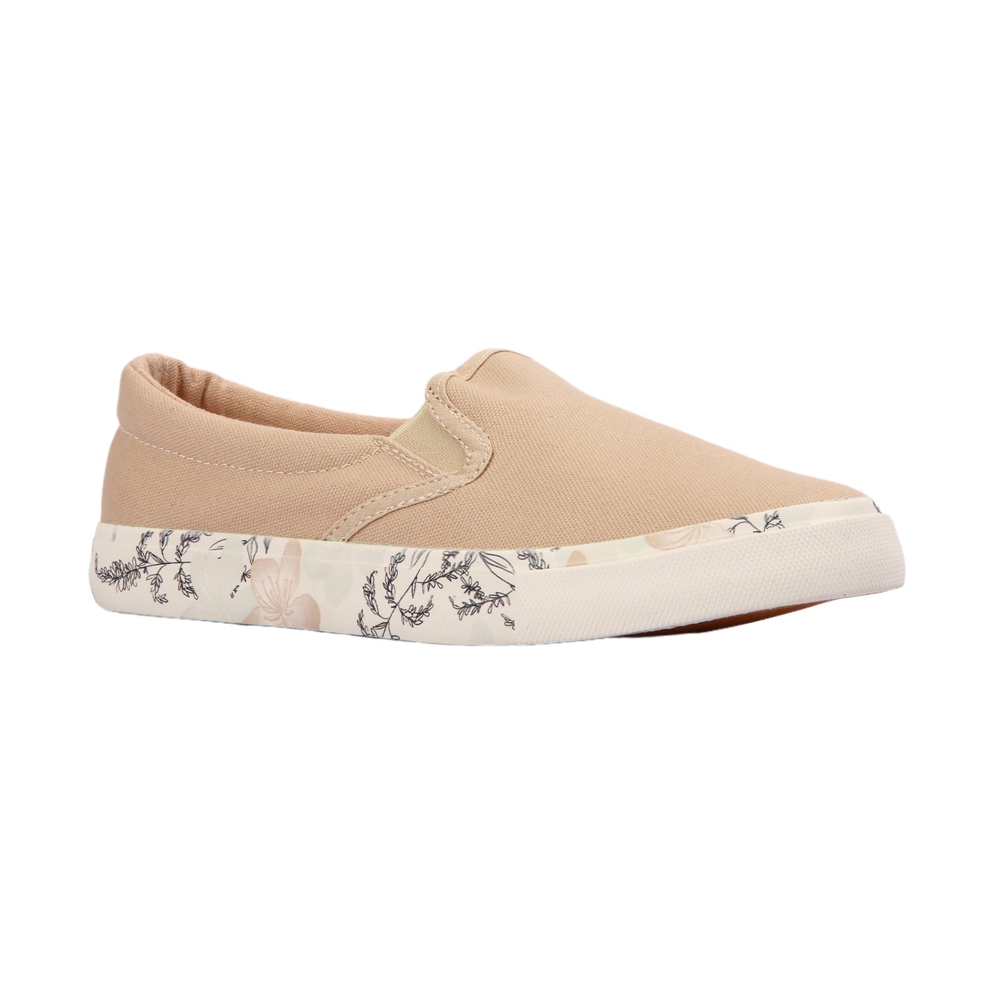 Floral Sole Flat Shoes