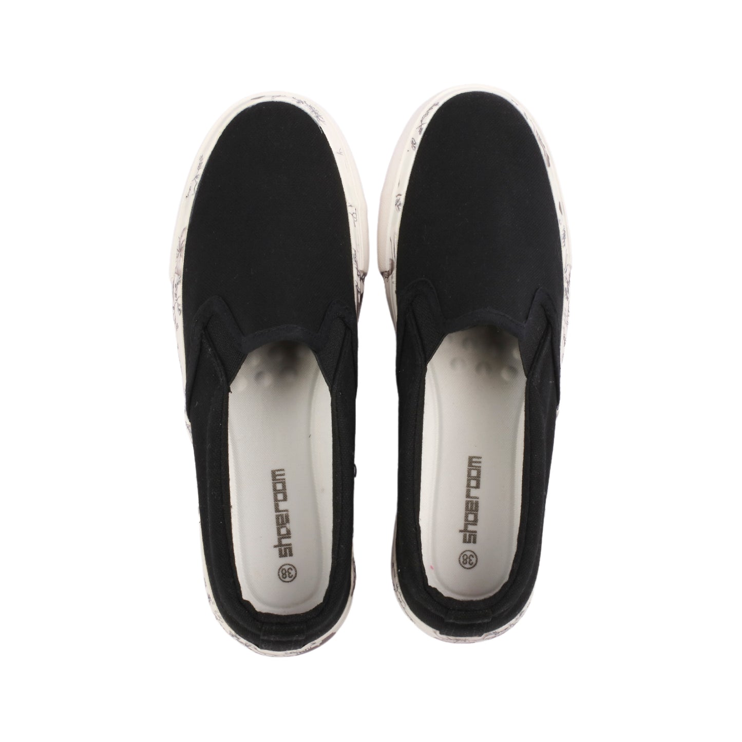 Floral Sole Flat Shoes