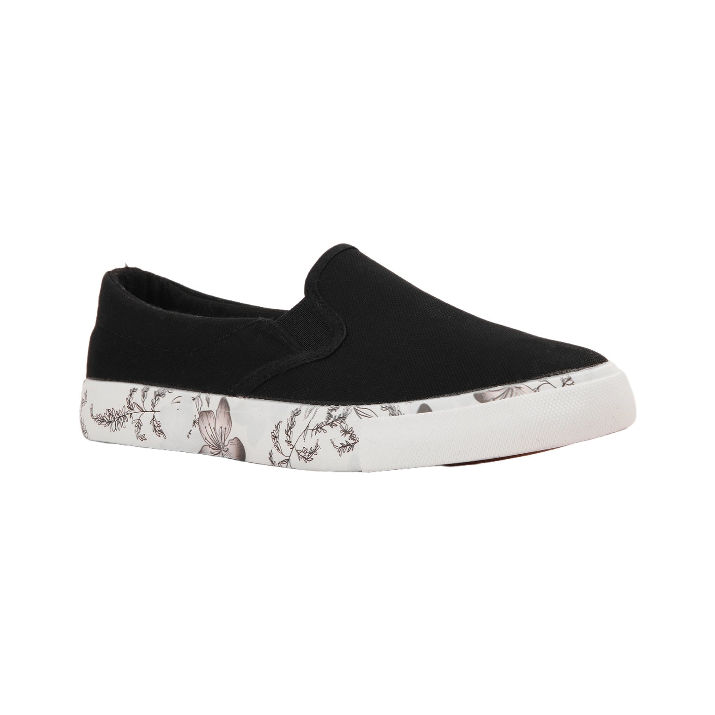 Floral Sole Flat Shoes