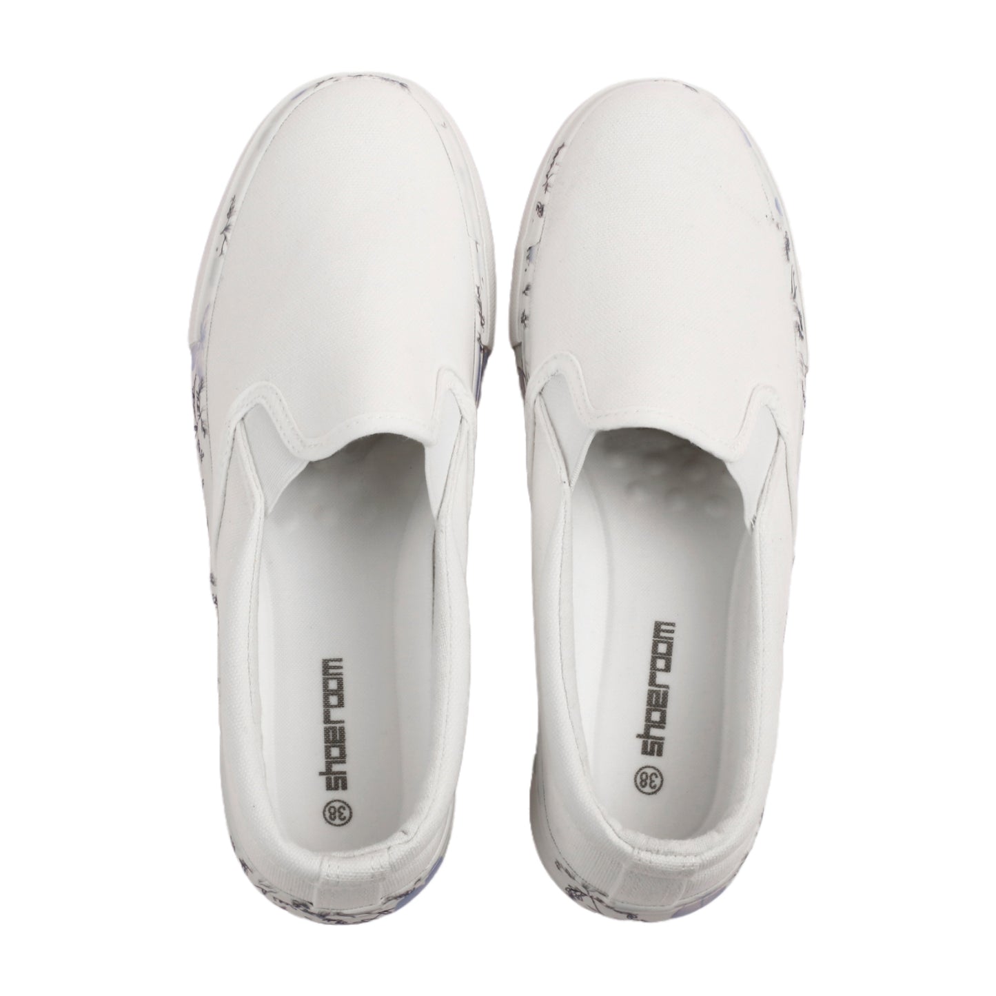 Floral Sole Flat Shoes