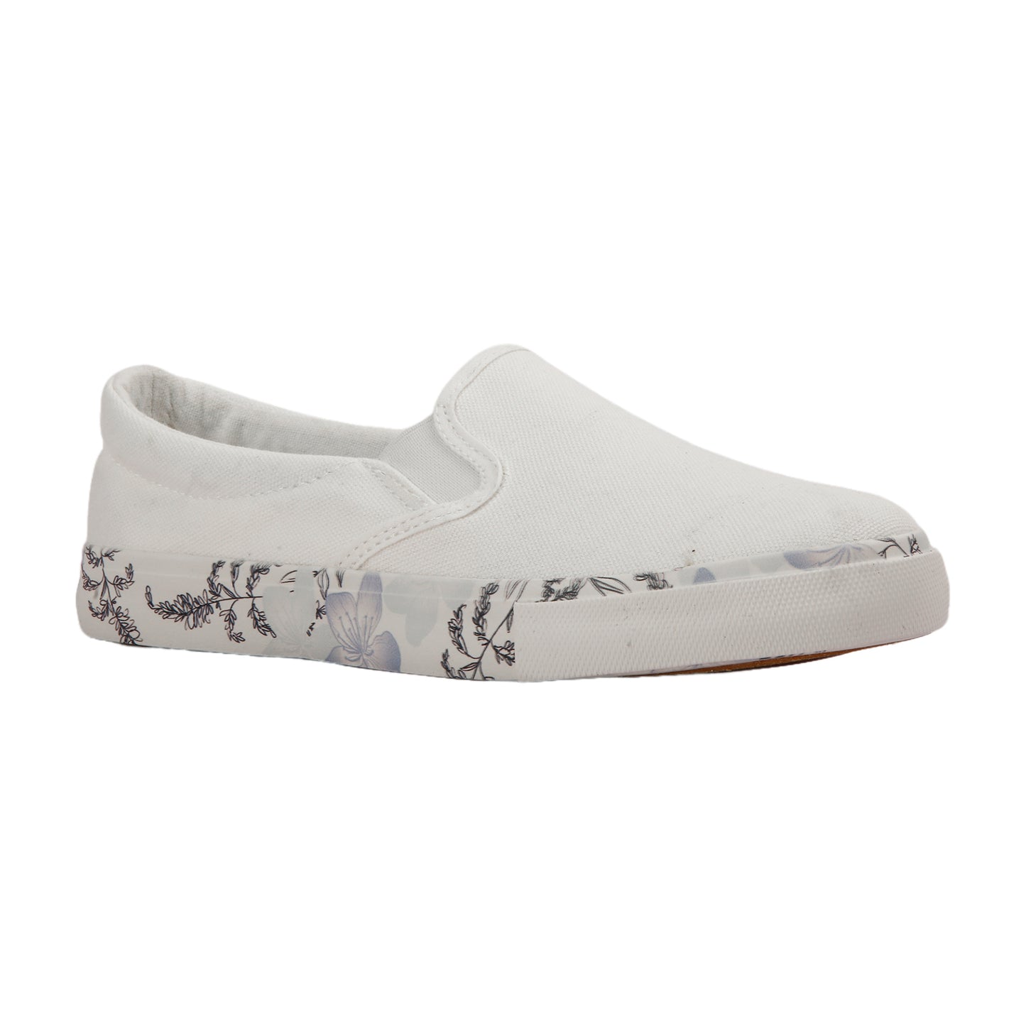 Floral Sole Flat Shoes