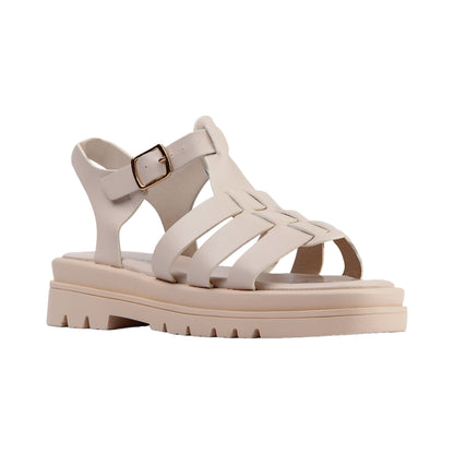 Ankle Buckle Flat Sandal