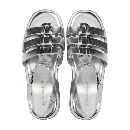 Ankle Buckle Flat Sandal