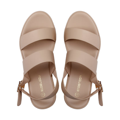 Wedge Heel Leather Sandal