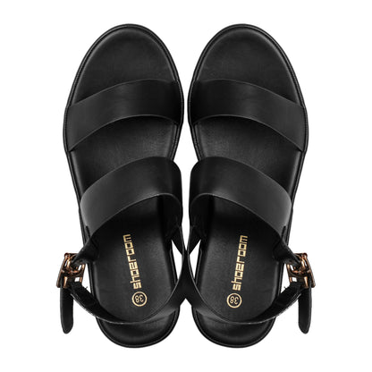 Wedge Heel Leather Sandal