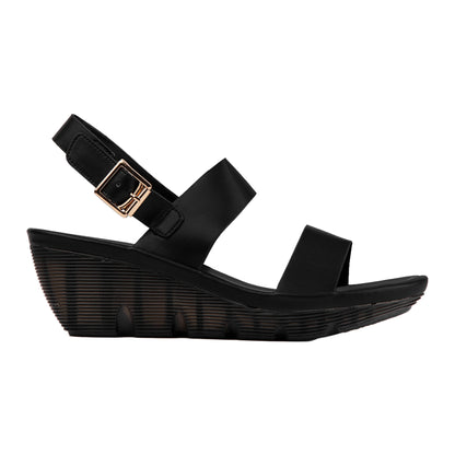 Wedge Heel Leather Sandal