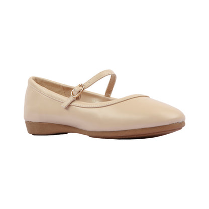 Ankle Thin Buckle Plain Ballerina