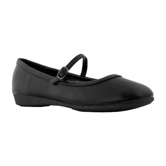 Ankle Thin Buckle Plain Ballerina