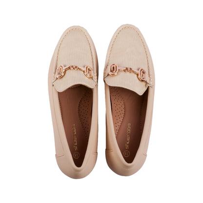 Classic Loafer with Gold Buckle
