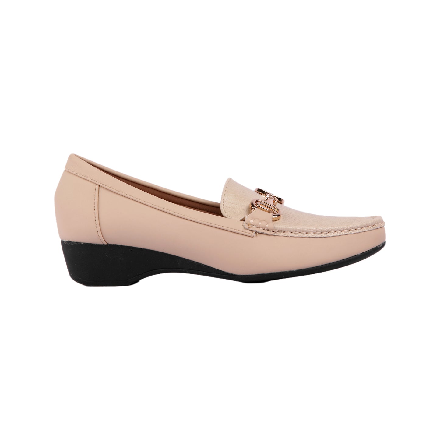 Classic Loafer with Gold Buckle