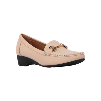 Classic Loafer with Gold Buckle