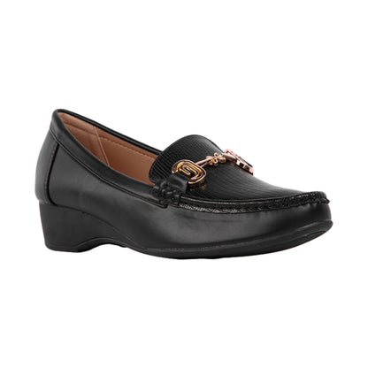 Classic Loafer with Gold Buckle