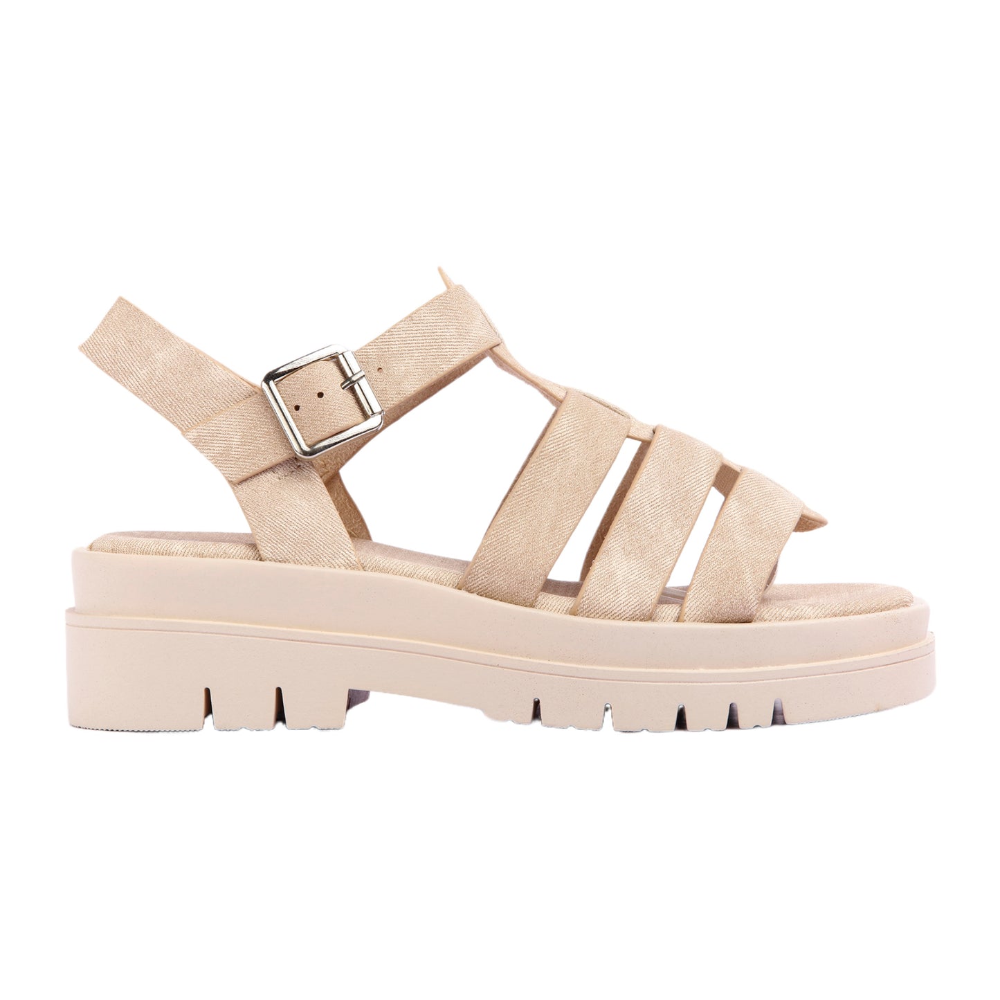 Flat Heel Sandal with Buckle