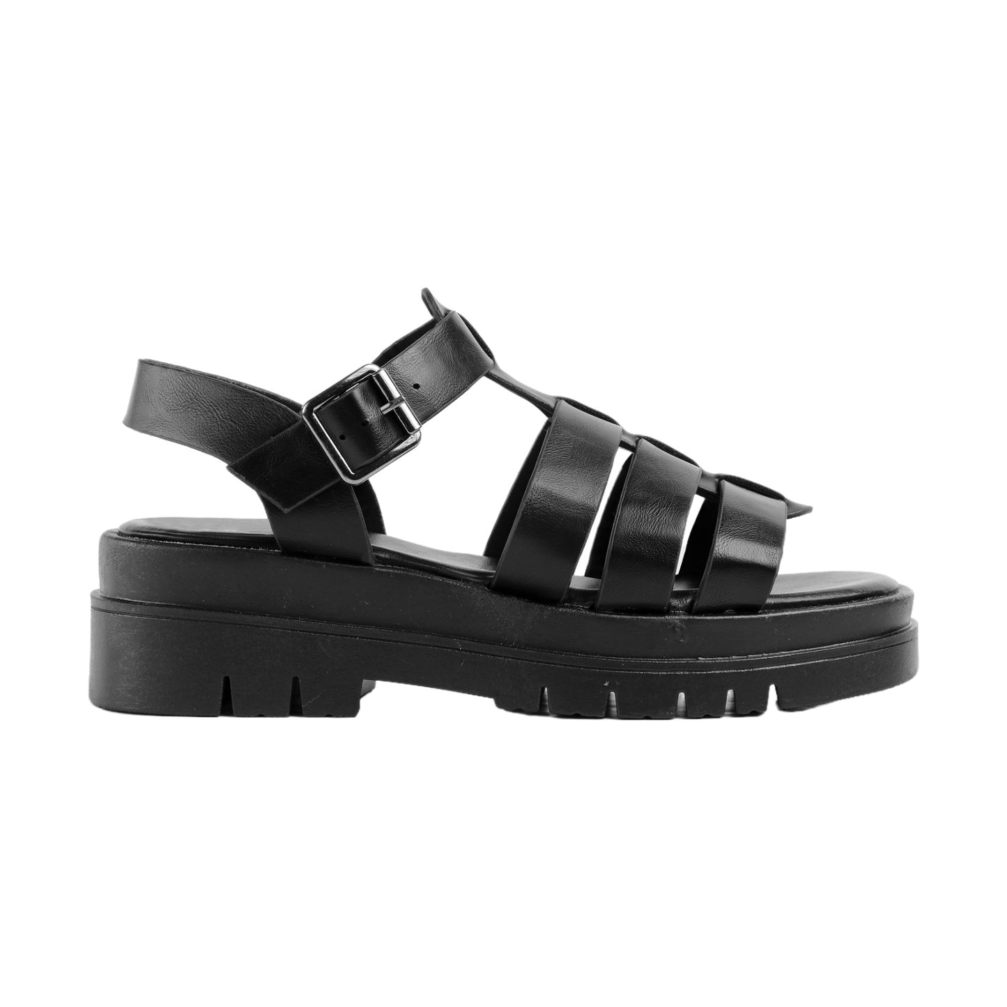 Flat Heel Sandal with Buckle