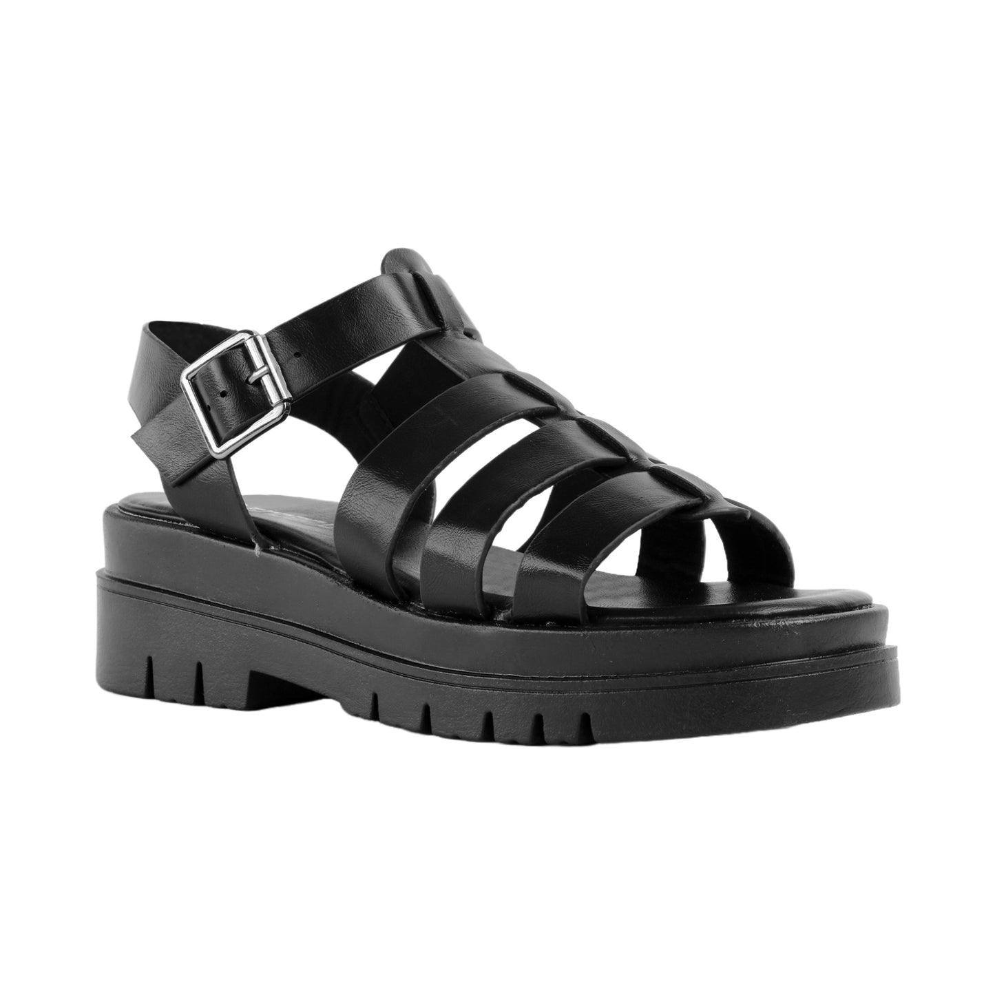 Flat Heel Sandal with Buckle