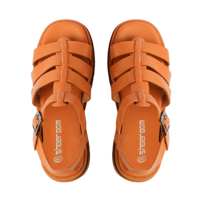 Flat Heel Sandal with Buckle