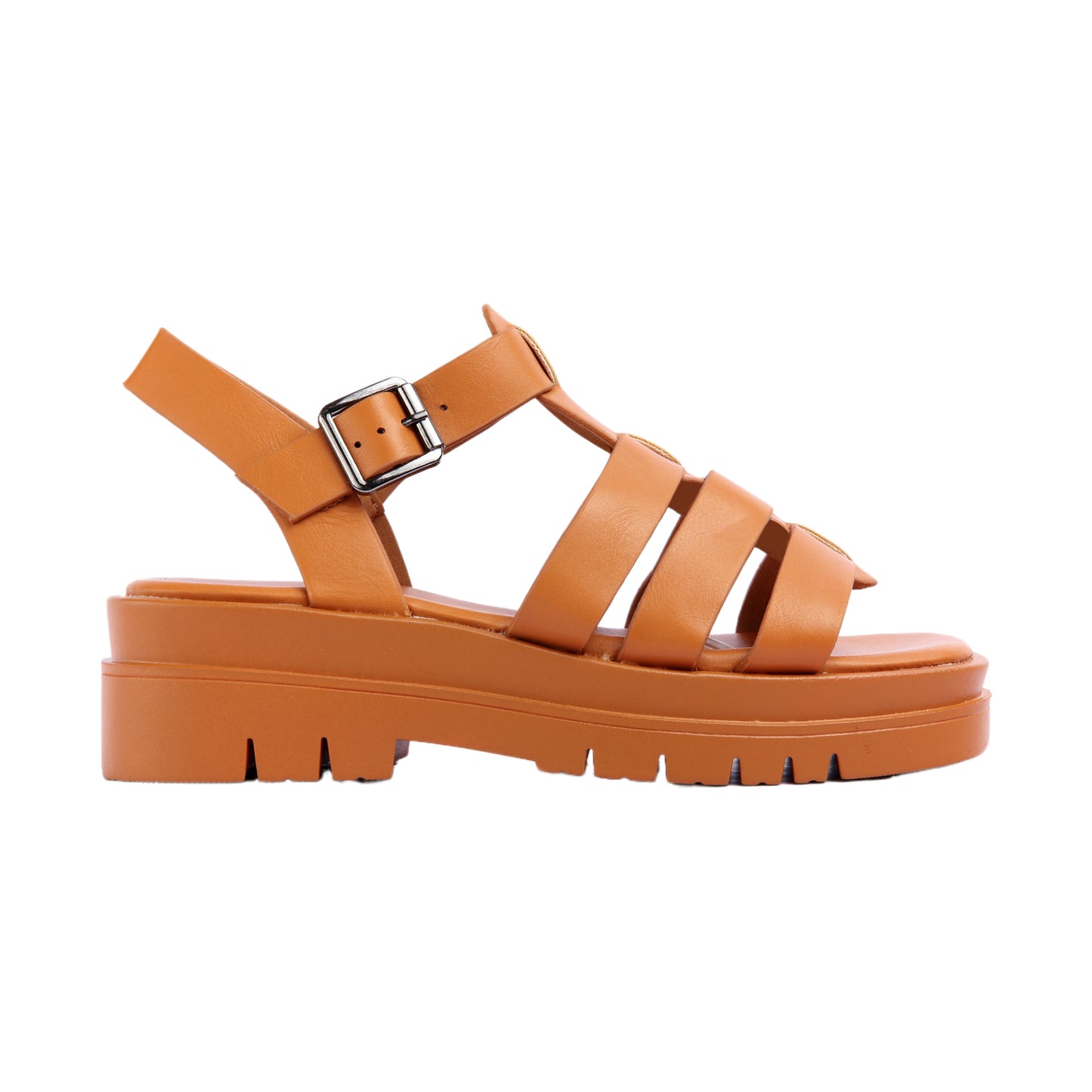 Flat Heel Sandal with Buckle