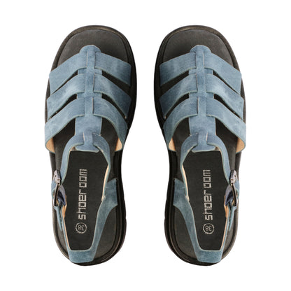 Flat Heel Sandal with Buckle