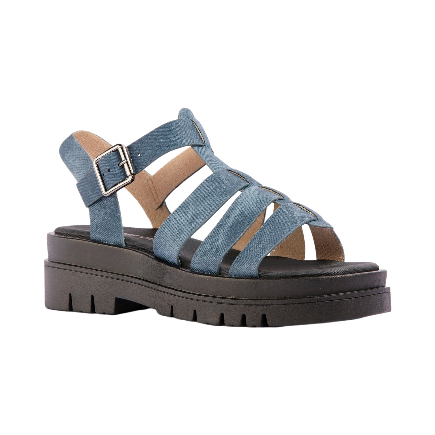 Flat Heel Sandal with Buckle