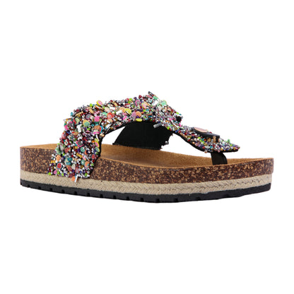 Colorful Beads Flat Slipper