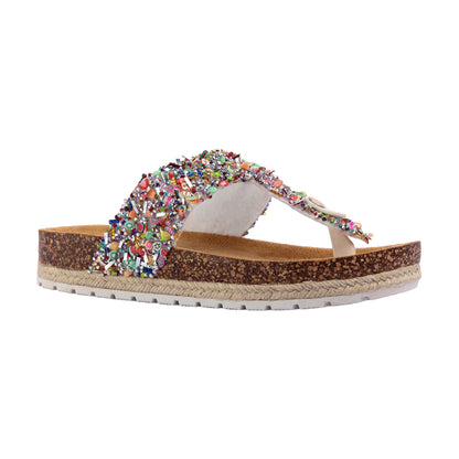 Colorful Beads Flat Slipper