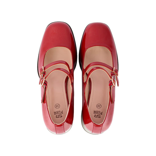 Square-Toe Verneh Heeled Shoes
