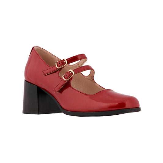 Square-Toe Verneh Heeled Shoes