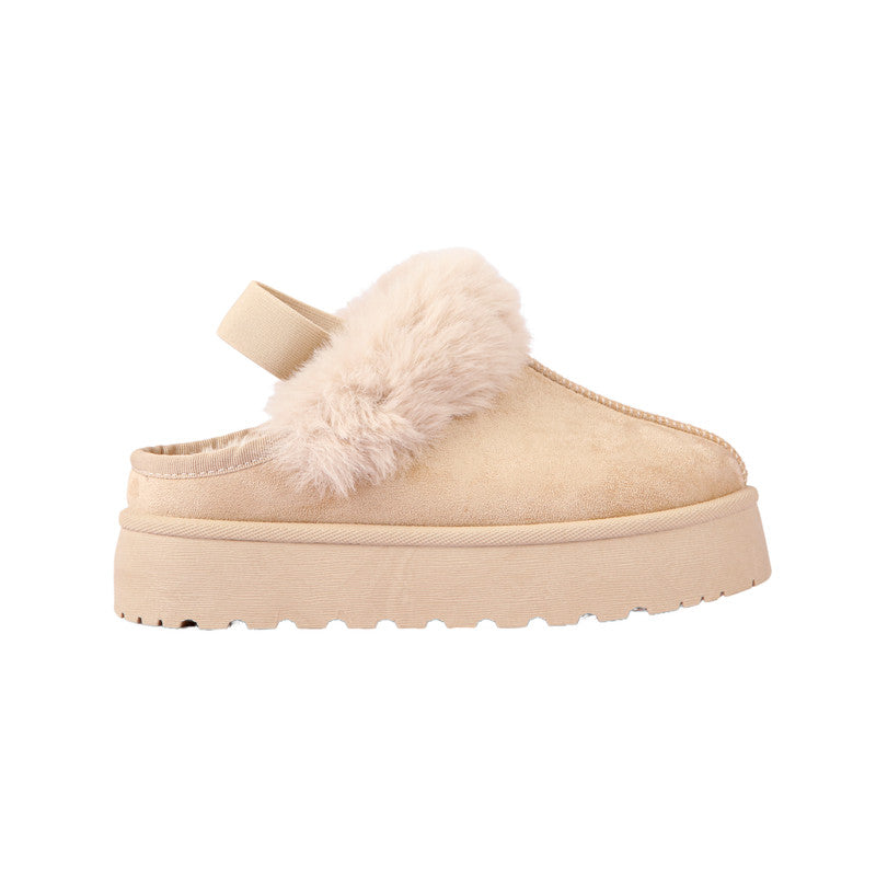 Fur Lining Suede Clogs