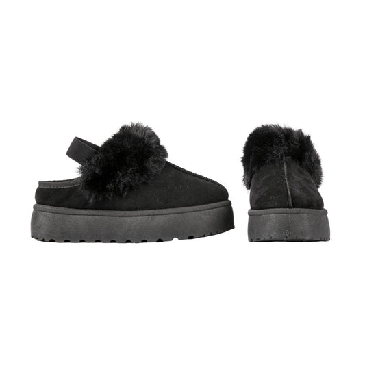 Fur Lining Suede Clogs