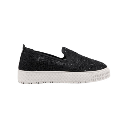 Slip-on Shoes Embellished with Sequins