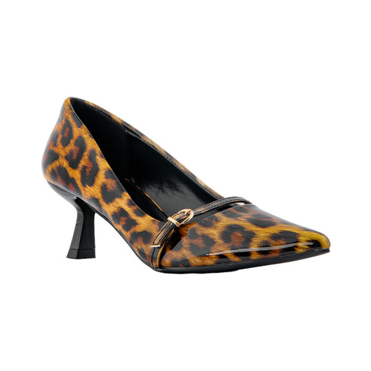 Printed Verneh Leather Soiree Pumps