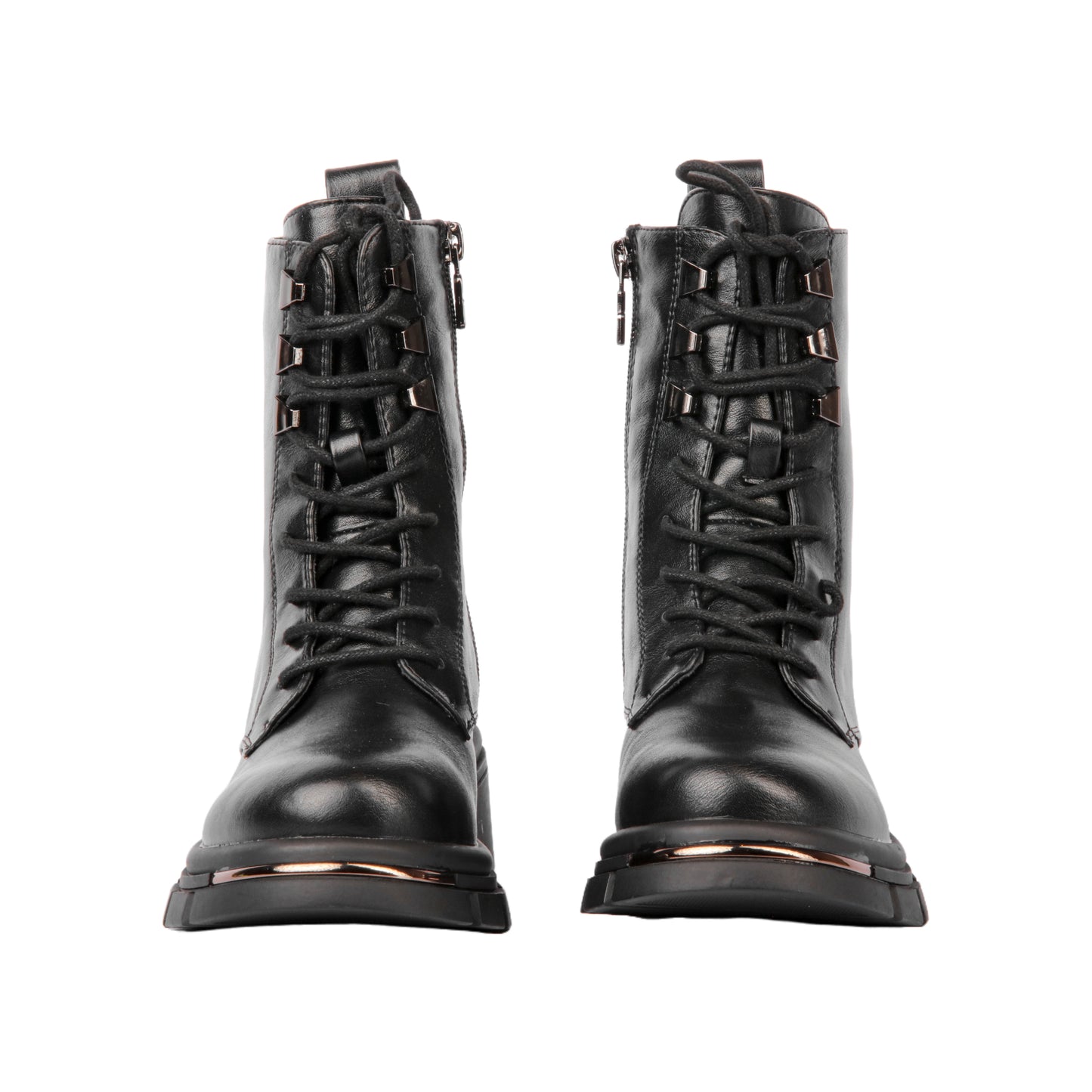 Leather Combat Half Boot