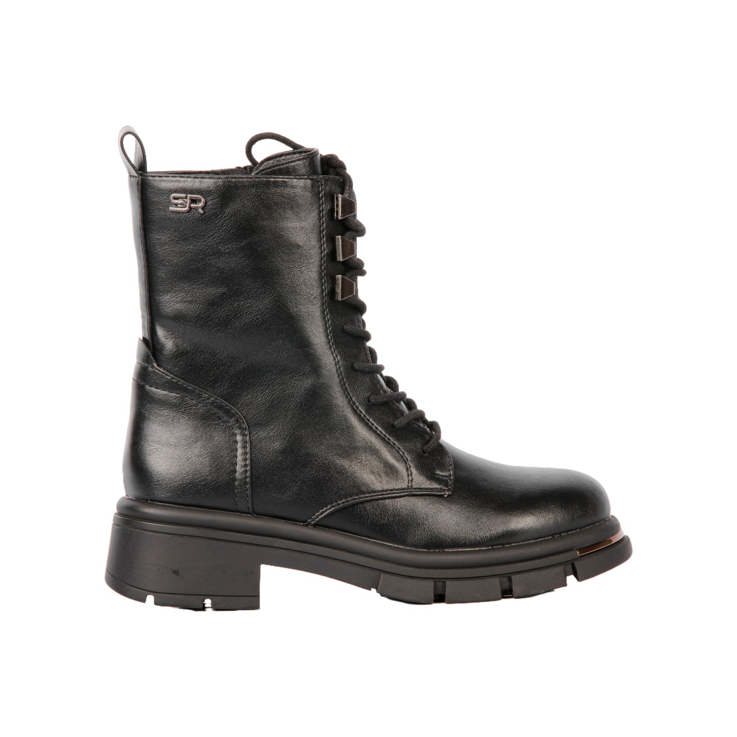 Leather Combat Half Boot